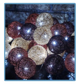  ręcznie robione świecące kule cotton ball mars handmade