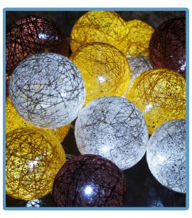  ręcznie robione świecące kule cotton ball jupiter handmade