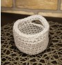 ręcznie robiony koszyk tina handmade ze sznurka bawełnianego