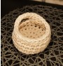 ręcznie robiony koszyk iwona handmade ze sznurka bawełnianego